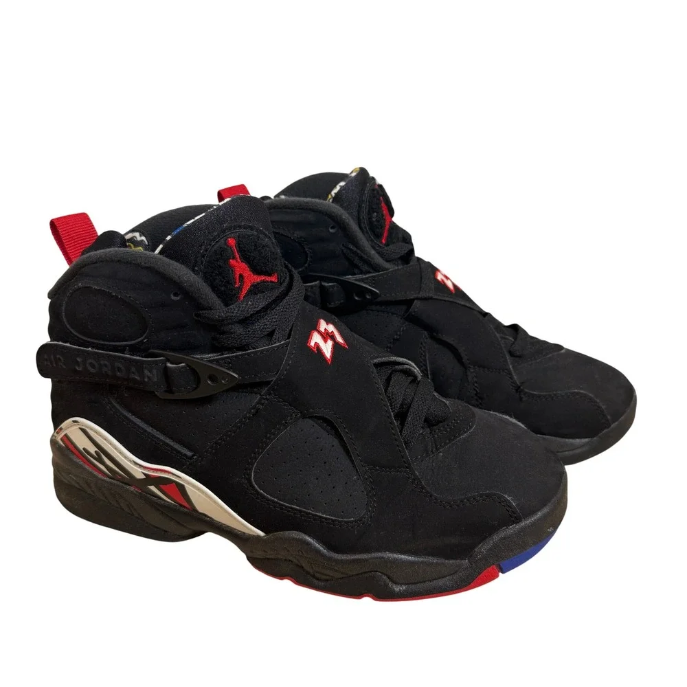 Jordan 8 Retro Playoffs Mens 6.5Y Black Red Sneaker Basketball 2023 305368-062